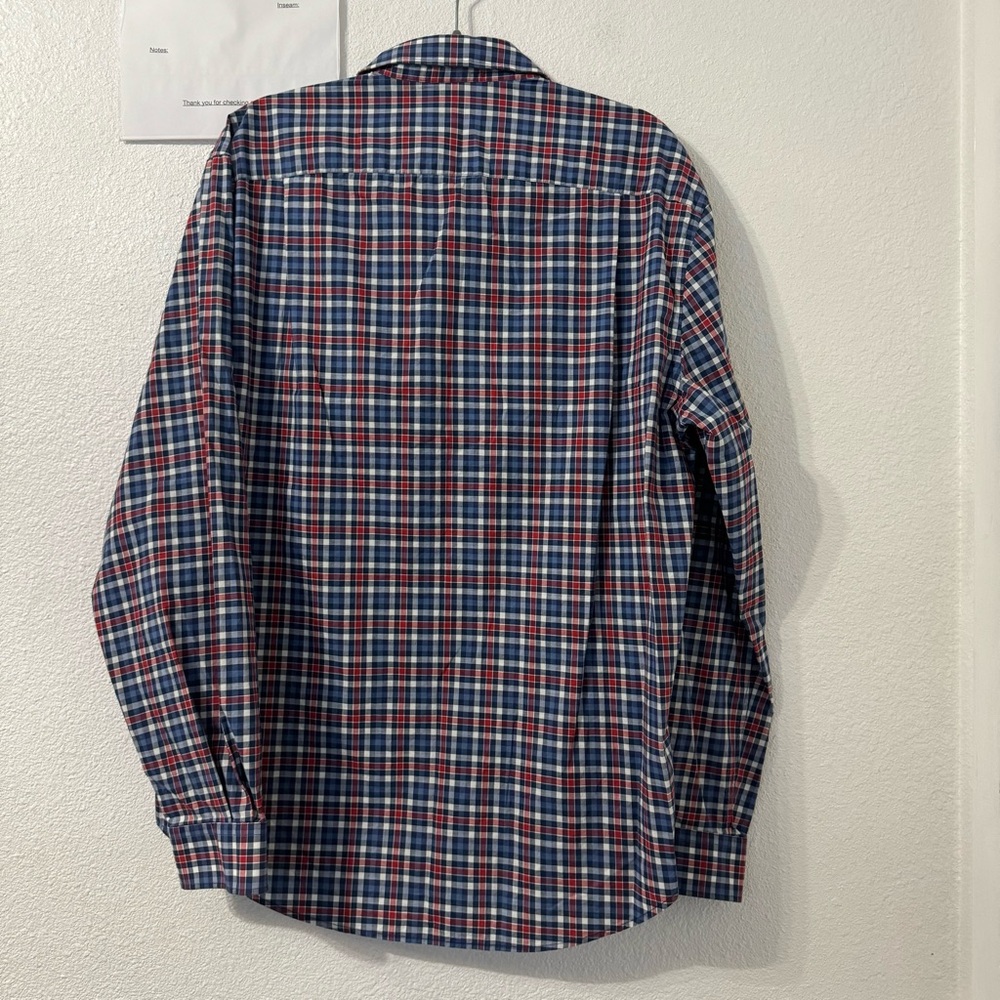 R.M Williams Long Sleeves 100% Cotton Shirt Mens Size XL Blue Red Classic - Picture 3 of 5